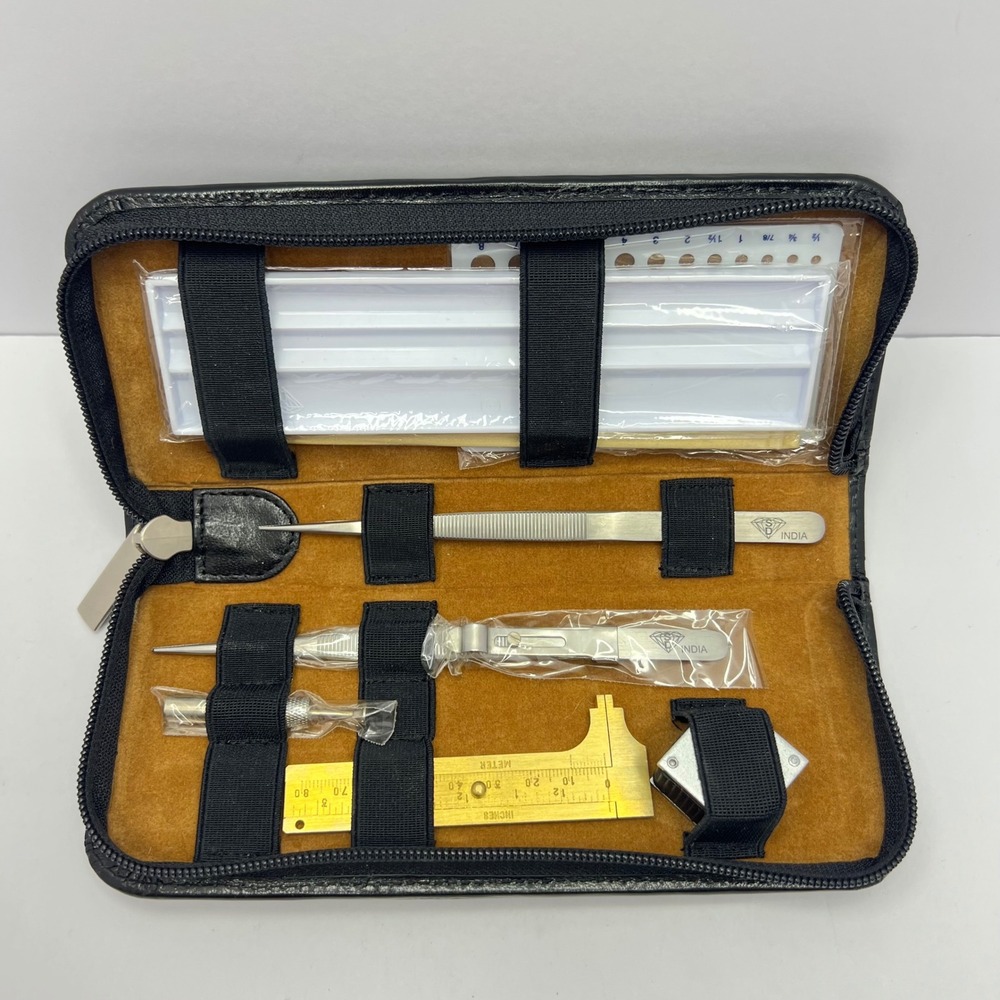 Jeweler's Tool Kit by India Diamond Gemstone Caliper Lupe Professional Set